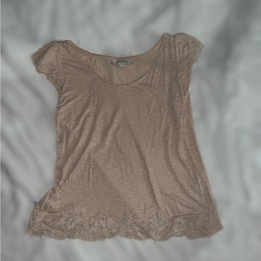 Loft tank top (tan/beige) size medium. Thin material
